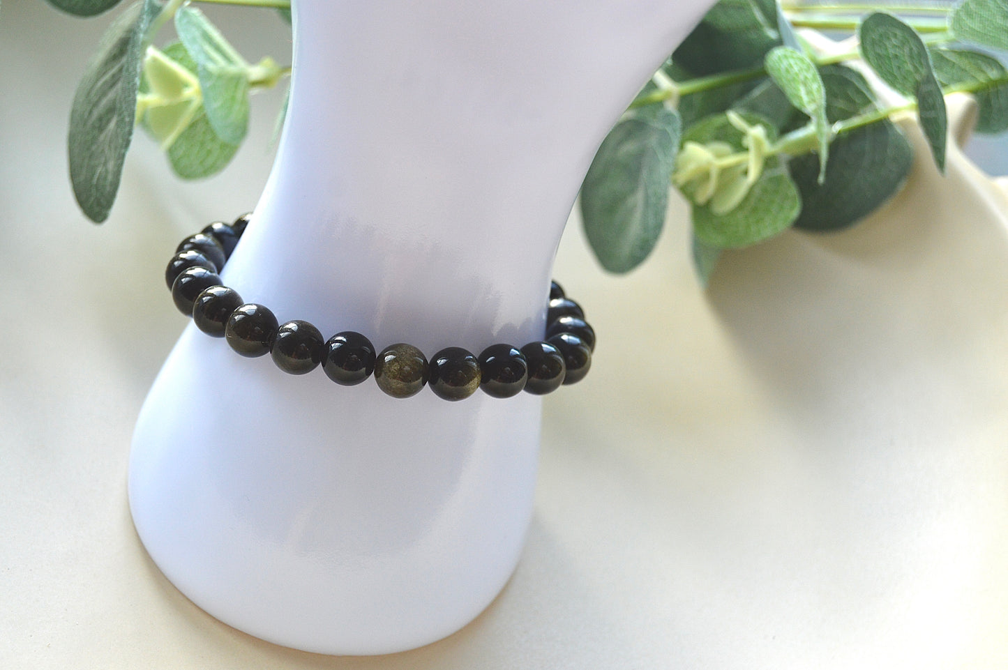 Obsidian armbånd – beskyttende og jordnær