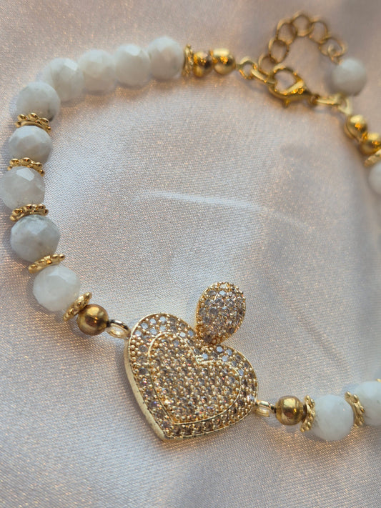 Månestein armbånd – nye begynnelser, intuisjon og indre ro