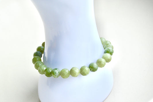Fasettslipt Jade Armbånd – Velstand og Indre Fred