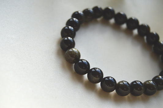 Obsidian armbånd – beskyttende og jordnær