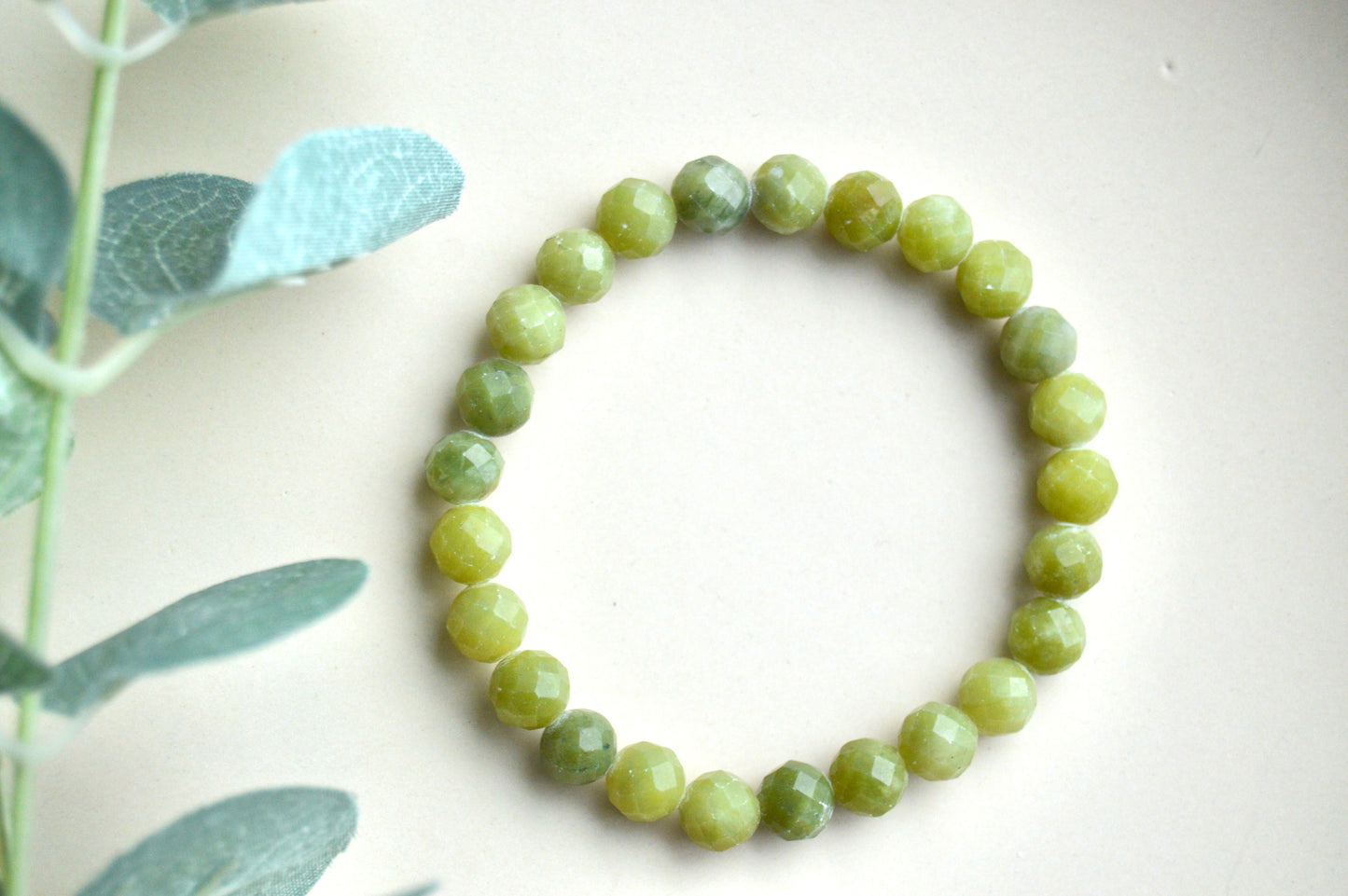 Fasettslipt Jade Armbånd – Velstand og Indre Fred