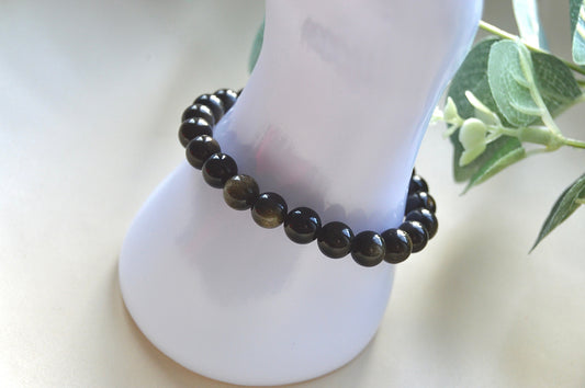 Obsidian armbånd – beskyttende og jordnær