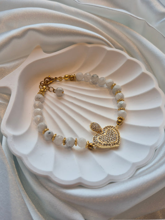 Månestein armbånd – nye begynnelser, intuisjon og indre ro